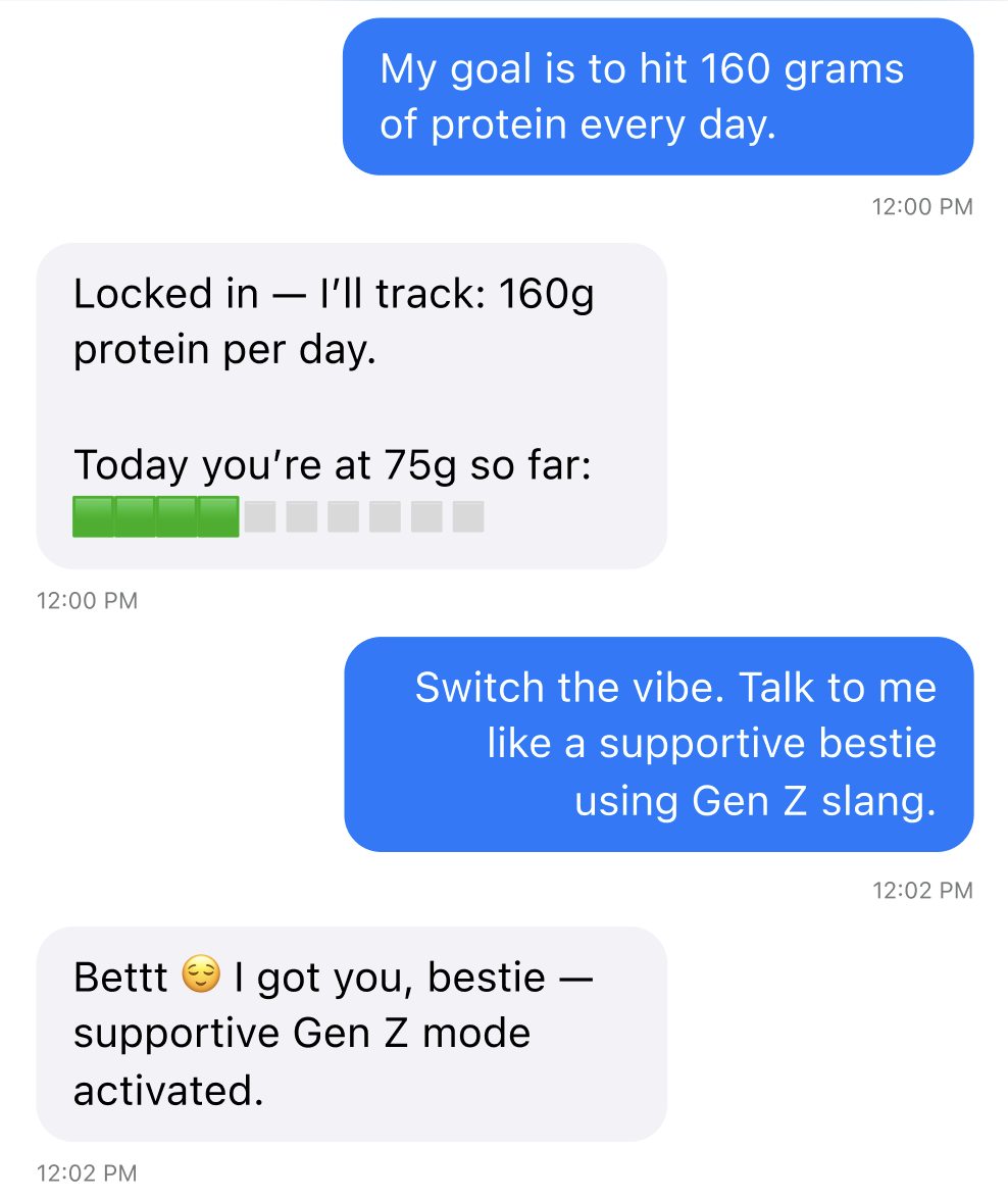 Goal tracking dashboard